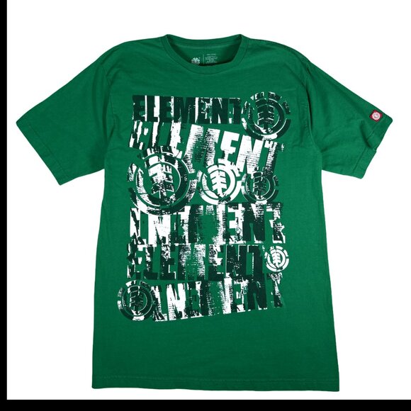 Y2K Element Block Print Grunge T-Shirt, Size Large - Picture 3 of 10